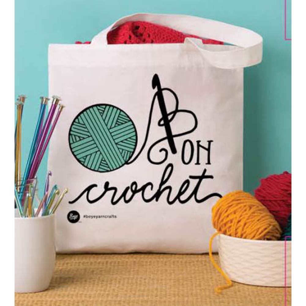 Boye Tote Bag 13.5"X13.75" - Crochet Hooked